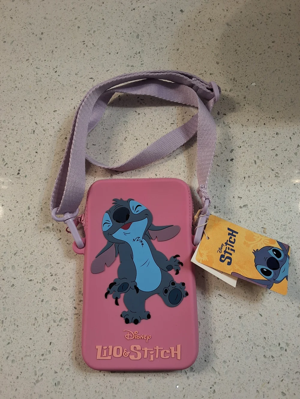 Disney Lilo & Stitch Pink and Purple Kids Crossbody Bag
